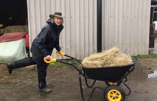 Double wheels and comfortable iTip Handles makes Myra's day!