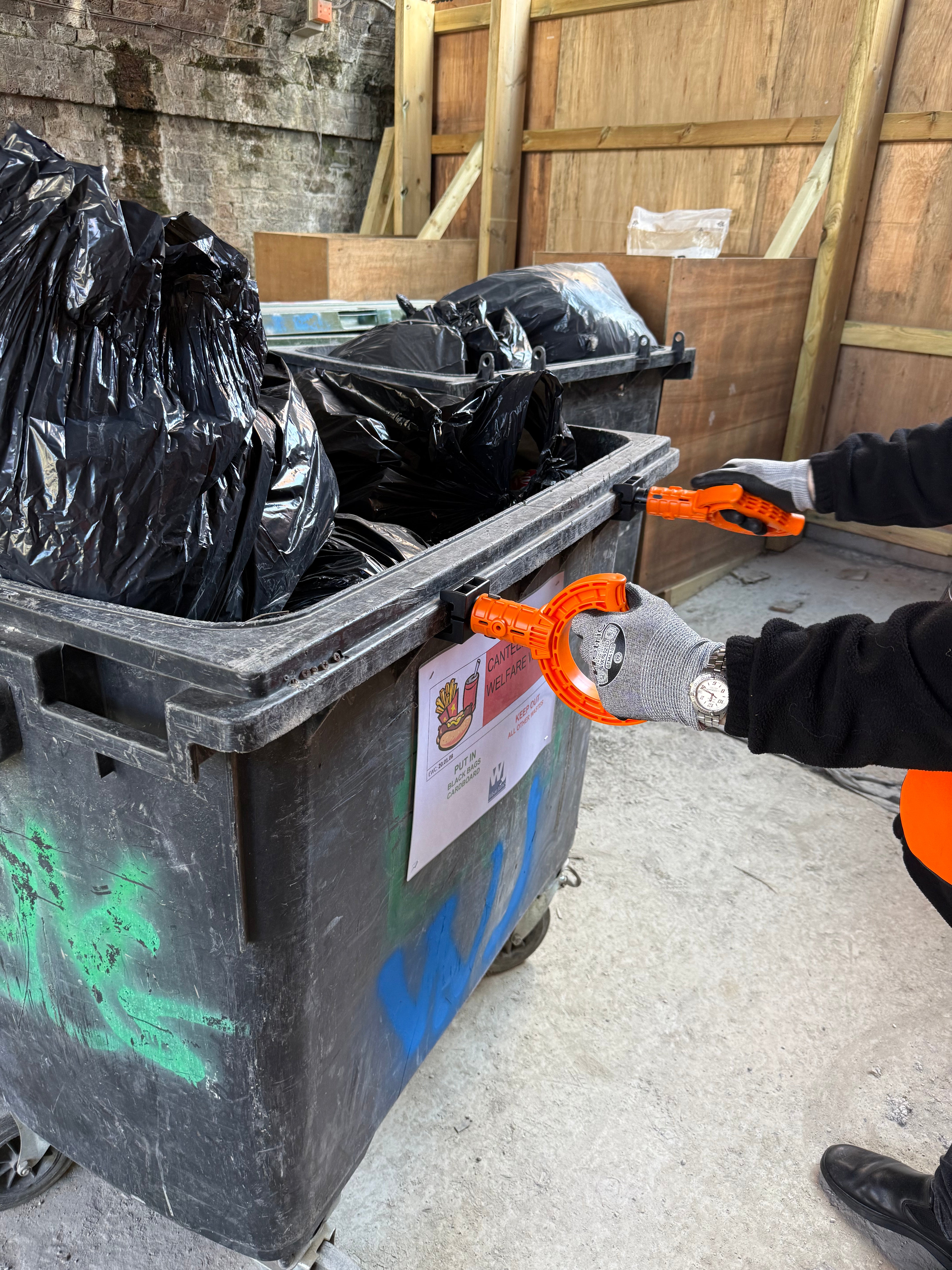 Wheelie Safe® Safety Handles for waste bins