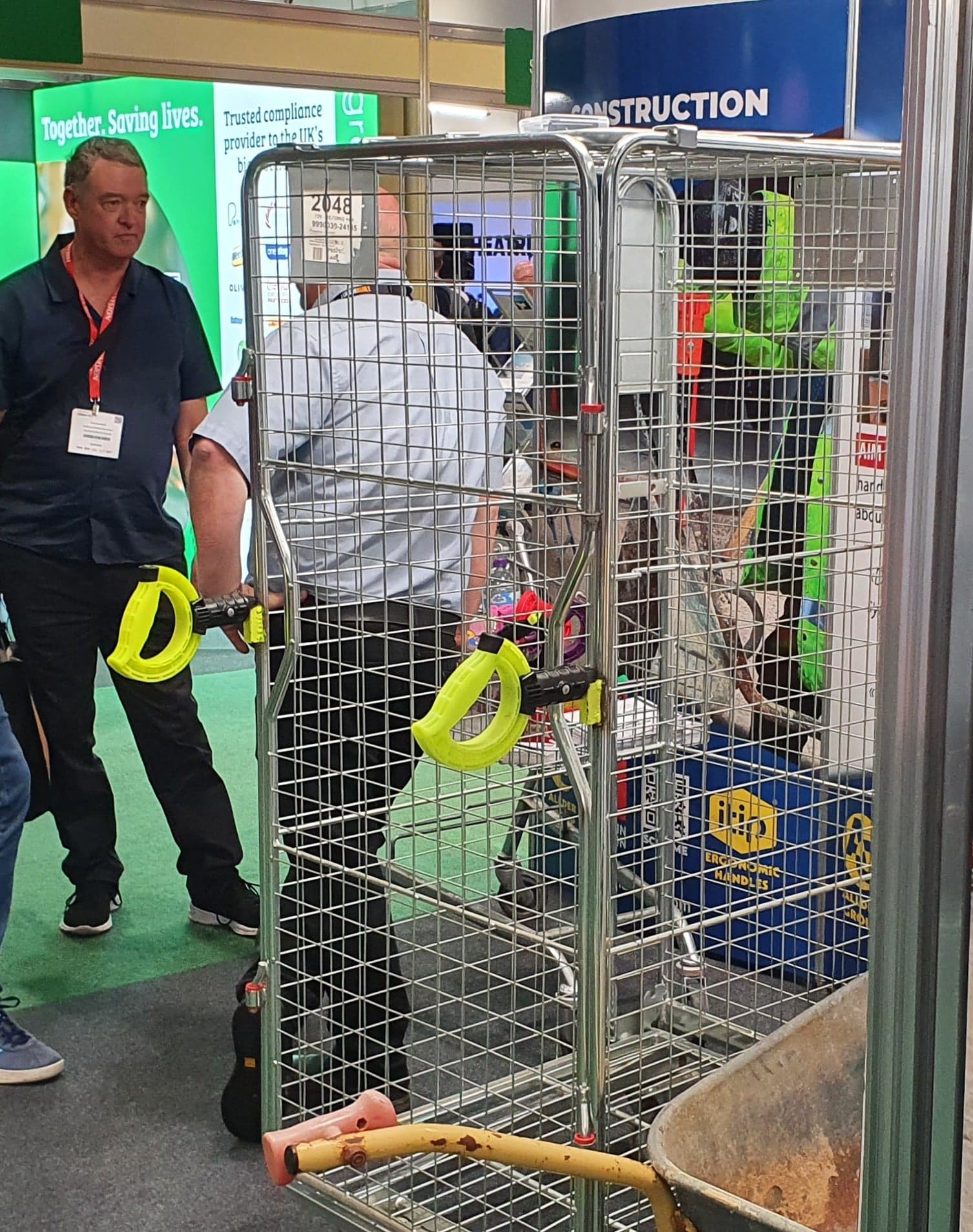 Health & Safety Show Excel 22;  iTip Handles on Roll Cages the star of the show!