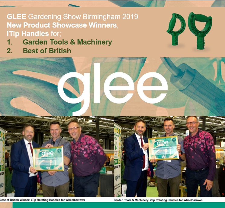 iTip won! Best Garden Tools & Machinery. GLEE and the Gardening Industry accolade for iTip Handles
