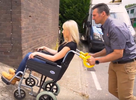 iRoll Safety Handles Make Wheelchair Use Safer for Caregivers