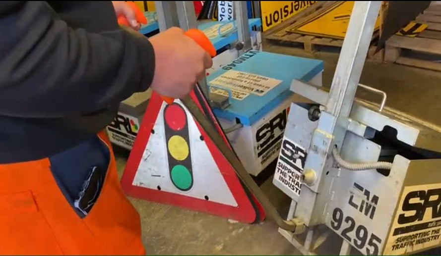 ezTip Safety Handles for portable traffic lights