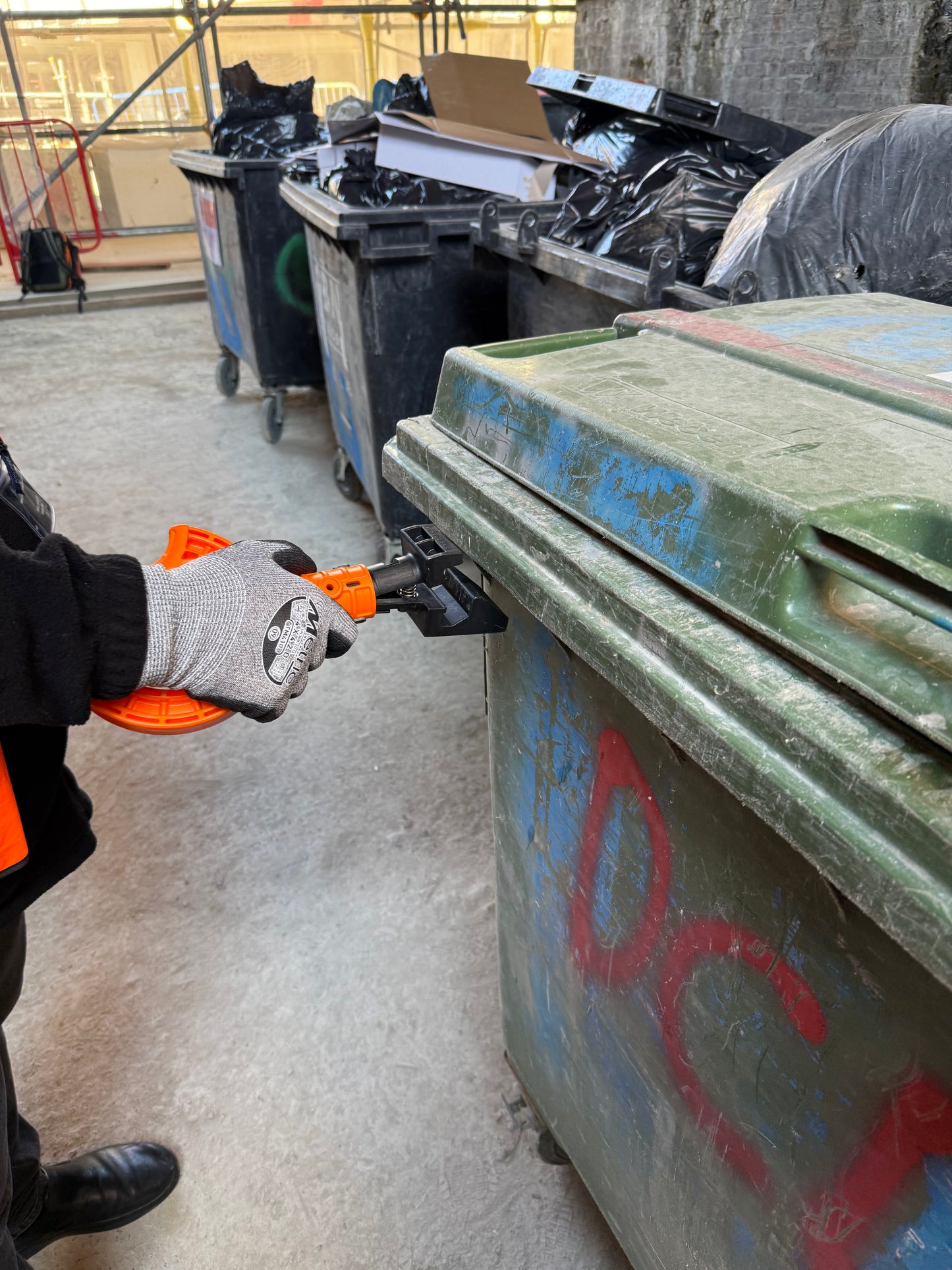 Wheelie Safe® Safety Handles for waste bins (Excluding VAT)