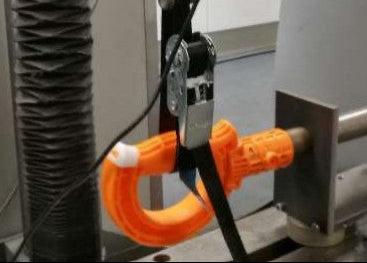 ITip safety handle being tested under stress