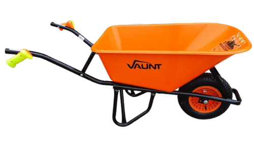 Example of EZ Tippa on a wheelbarrow. Because it rotates on a metal bolt it reduces the chances of substances such as cement setting and blocking the mechanism. We still recommend keeping your equipment maintained and cleaned, but the EZ Tippa is more forgiving.